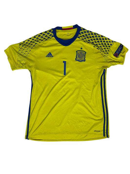 Iker Casillas Spain 2016 Goalkeeper Udebanetrøje – Str. L