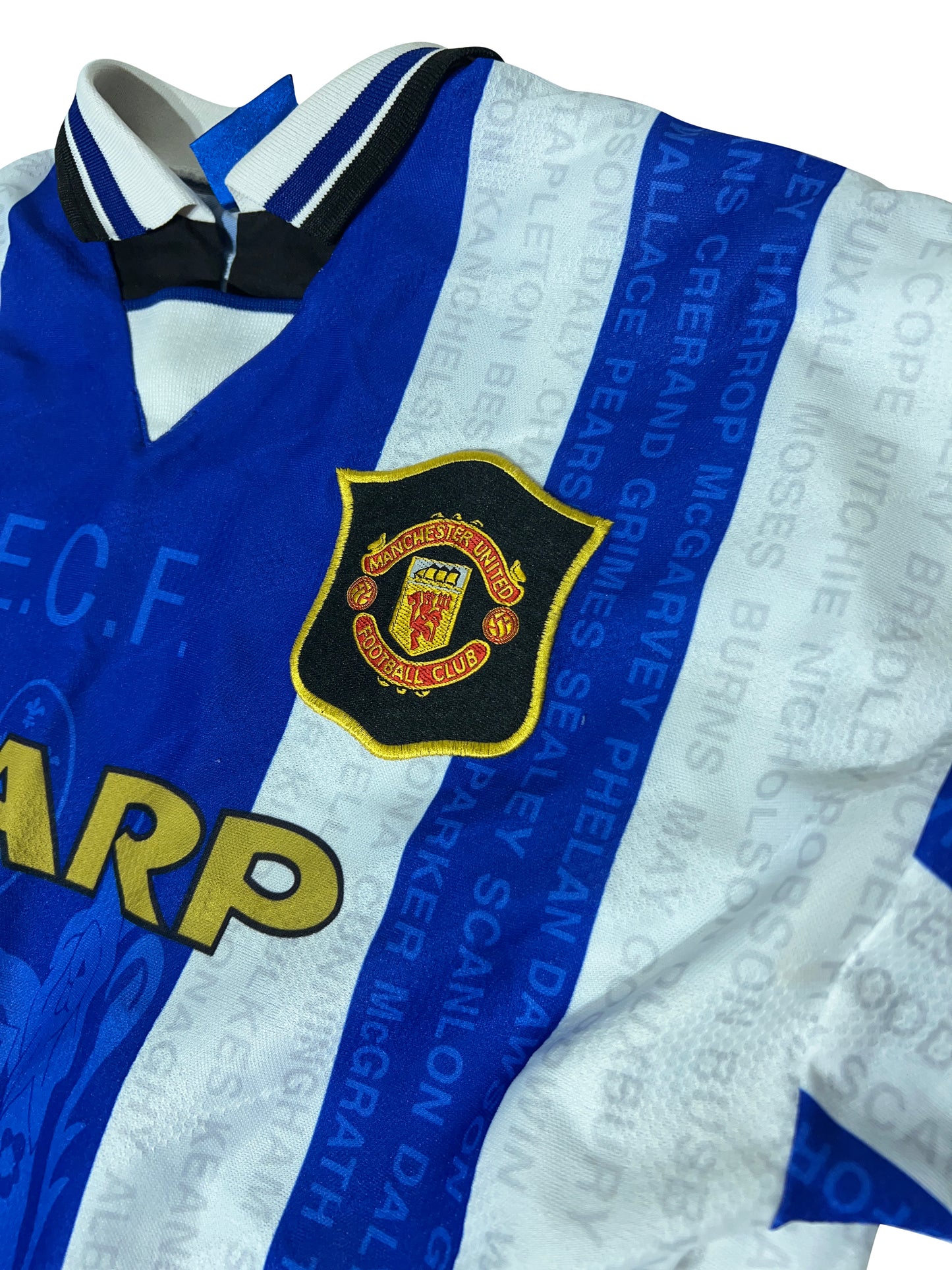 Éric Cantona Manchester United 1994-96 Tredjetrøje Str. M