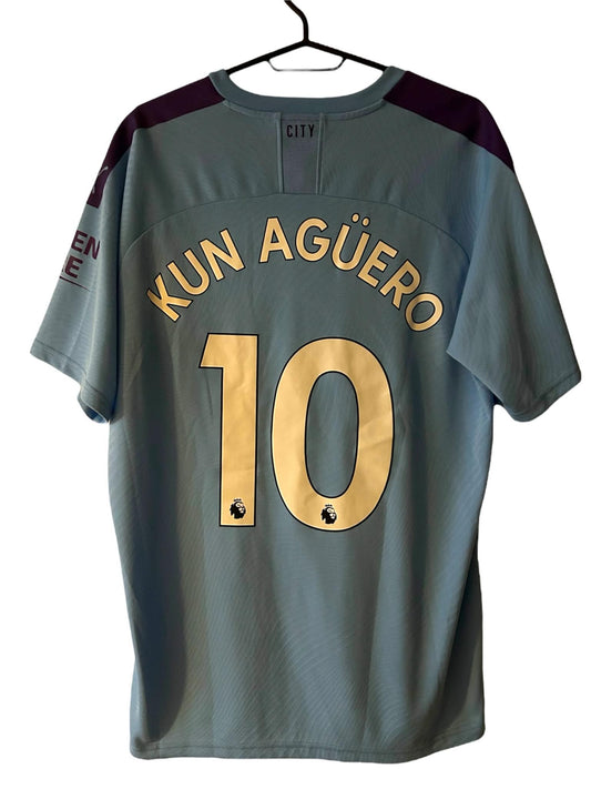 Sergio Agüero Manchester City 2019/20 Hjemmebanetrøje Str. XL