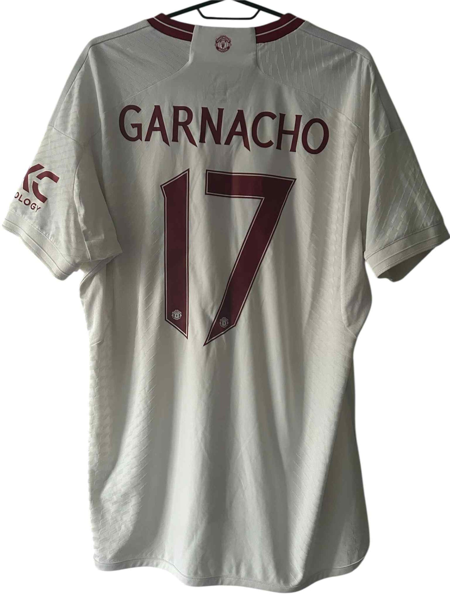 Alejandro Garnacho Manchester United 2023/24 Tredjetrøje Player Version Str. L