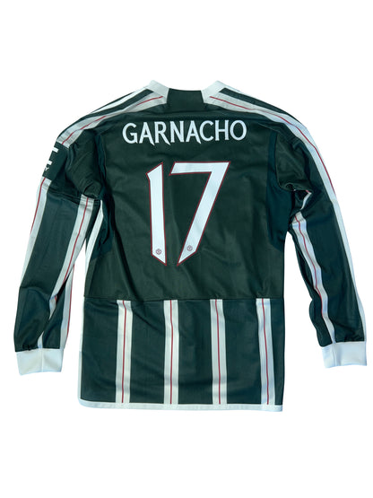 Manchester United 2023/24 Udebanetrøje (Langærmet) Alejandro Garnacho print – Str. L