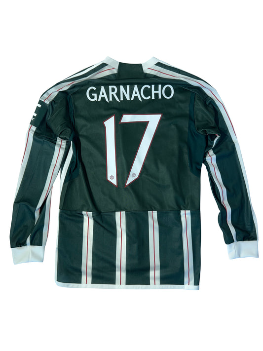 Manchester United 2023/24 Udebanetrøje (Langærmet) Alejandro Garnacho print – Str. L