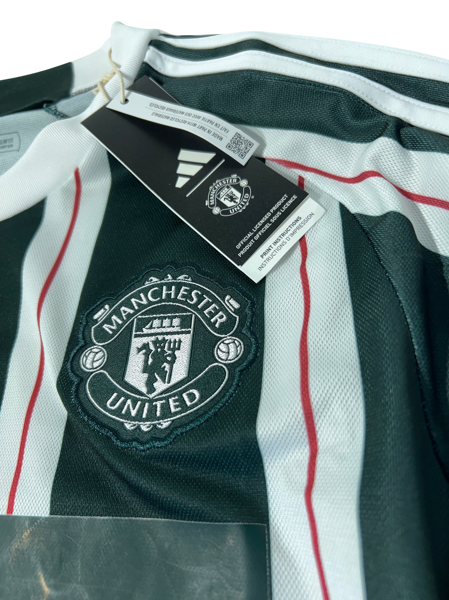 Manchester United 2023/24 Udebanetrøje (Langærmet) Alejandro Garnacho print – Str. L
