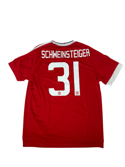 Bastian Schweinsteiger Manchester United 2015-16 Hjemmebanetrøje str. XL (FA CUP)