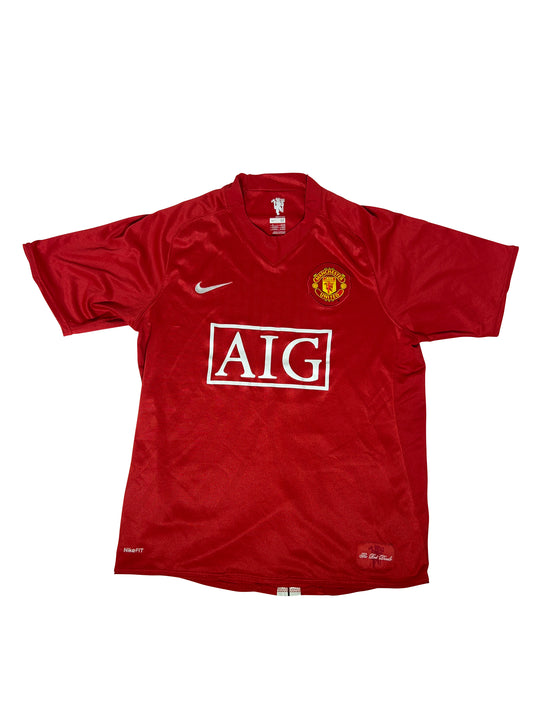 Cristiano Ronaldo Manchester United 2007-09 Hjemmebanetrøje str. M