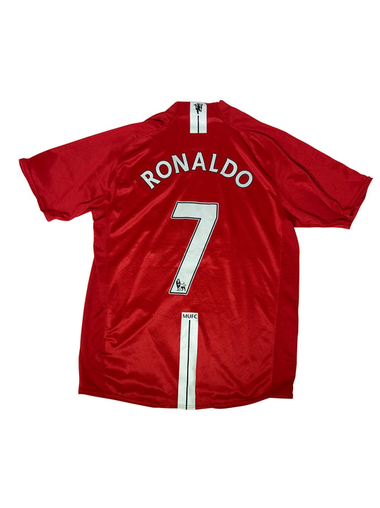 Cristiano Ronaldo Manchester United 2007-09 Hjemmebanetrøje str. M