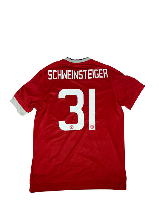 Bastian Schweinsteiger Manchester United 2015-16 Hjemmebanetrøje str. L
