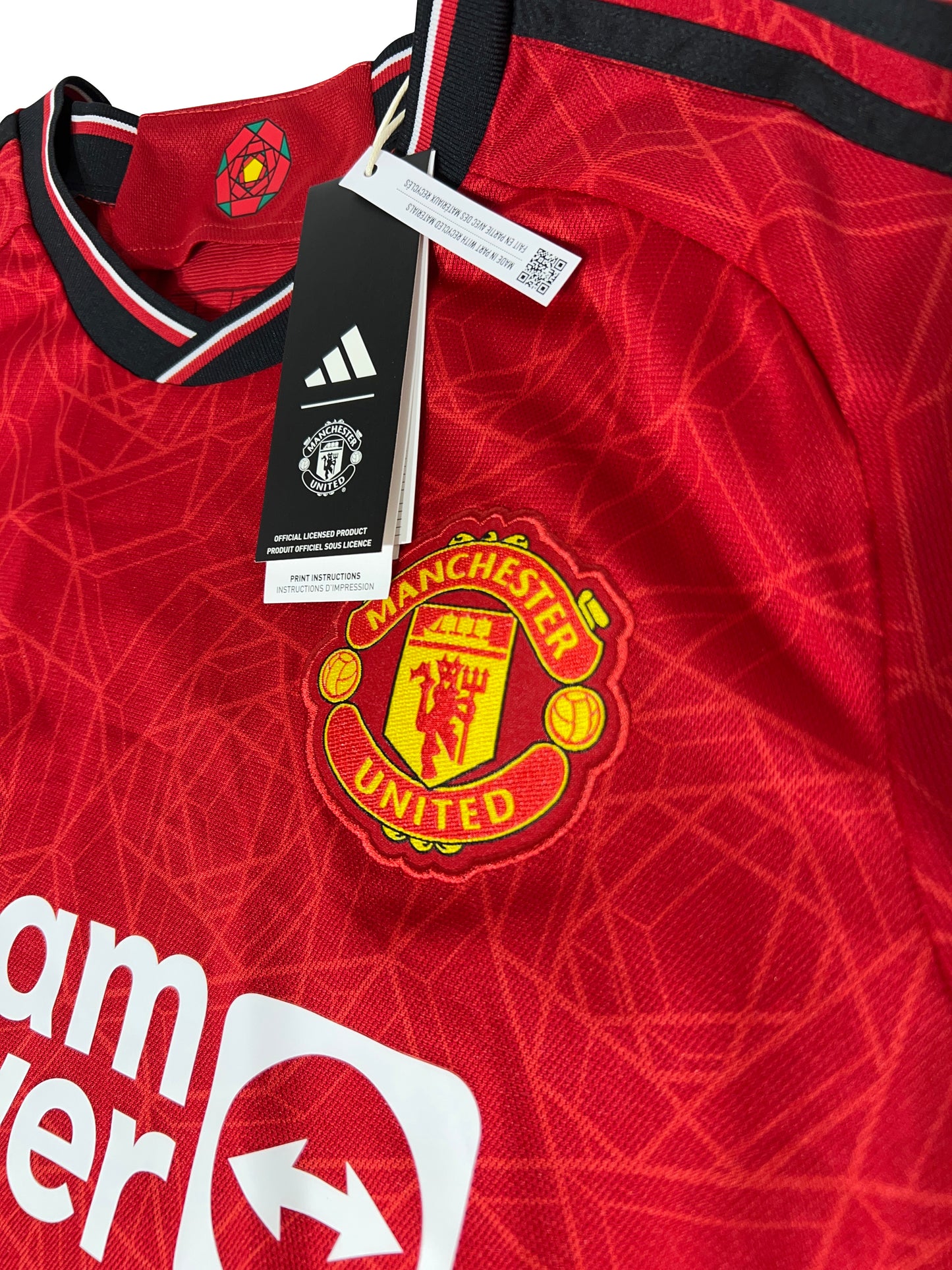 Rasmus Højlund Manchester United 2023-24 Hjemmebanetrøje Str. L
