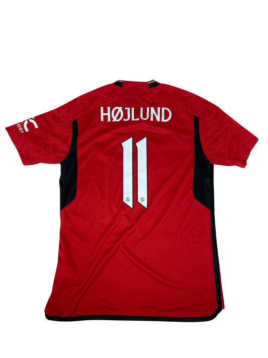 Rasmus Højlund Manchester United 2023-24 Hjemmebanetrøje Str. L