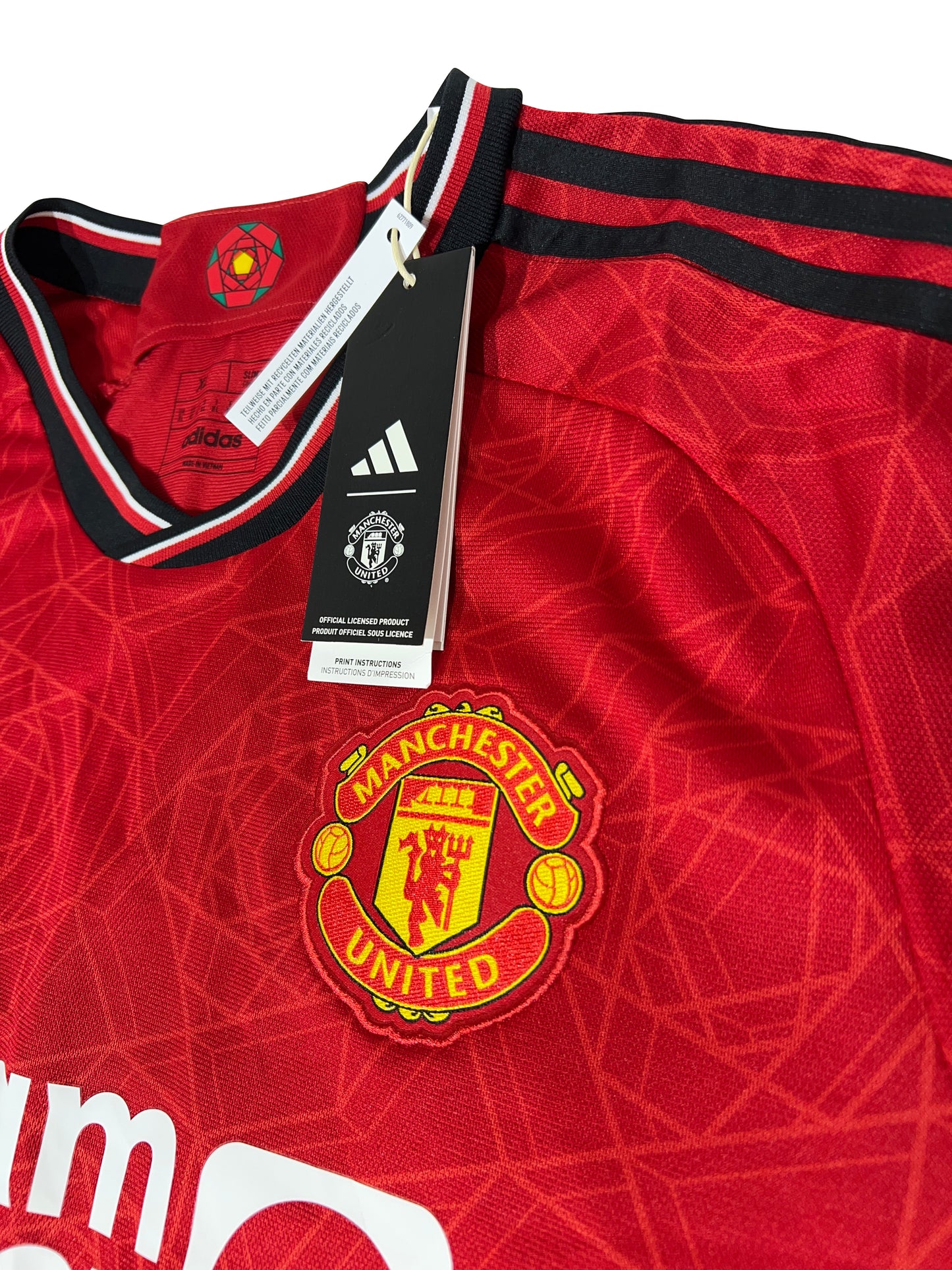 Alejandro Garnacho Manchester United 2023-24 Hjemmebanetrøje str. XL