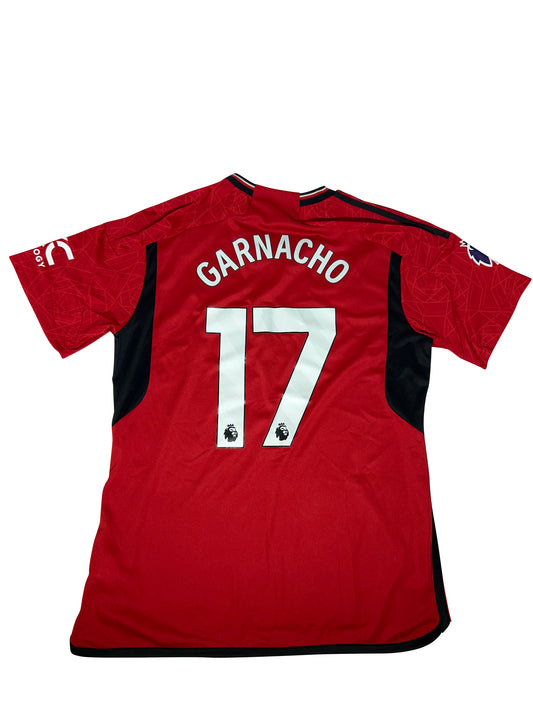 Alejandro Garnacho Manchester United 2023-24 Hjemmebanetrøje str. XL