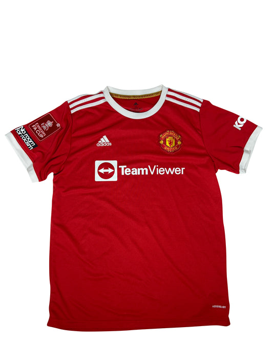 Cristiano Ronaldo Manchester United 2021-22 Hjemmebanetrøje (FA Cup) str. XL