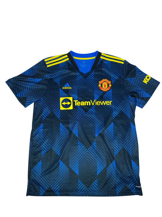 Manchester United 2021-22 Tredjetrøje Str. XL (Antony Print)