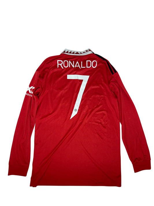 Cristiano Ronaldo Manchester United 2022-23 Hjemmebanetrøje (Langærmet) Str. L
