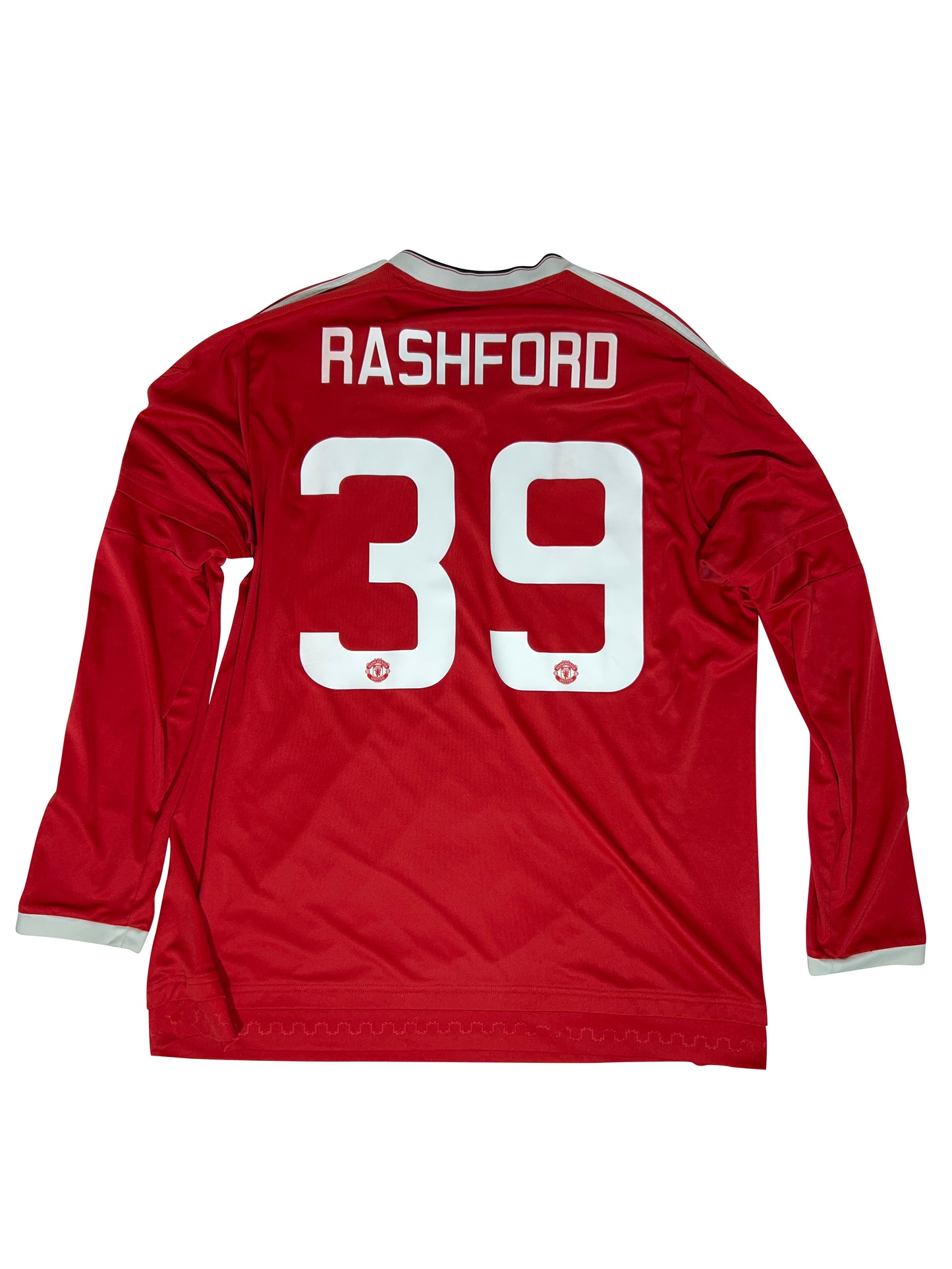 Marcus Rashford Manchester United 2015-16 Hjemmebanetrøje (Langærmet) Str. XL