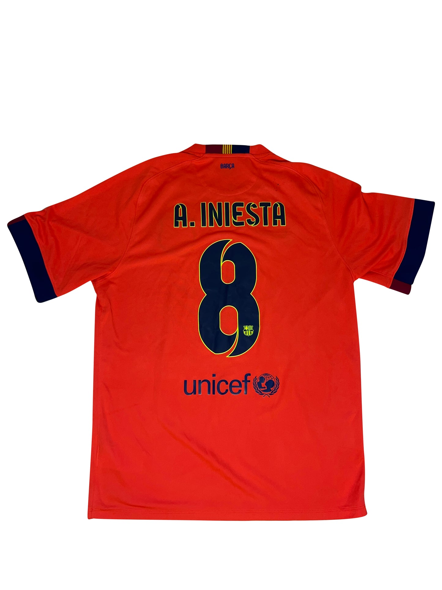 Andrés Iniesta FC Barcelona 2014-15 Udebanetrøje – Str. L