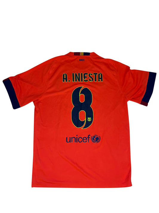 Andrés Iniesta FC Barcelona 2014-15 Udebanetrøje – Str. L