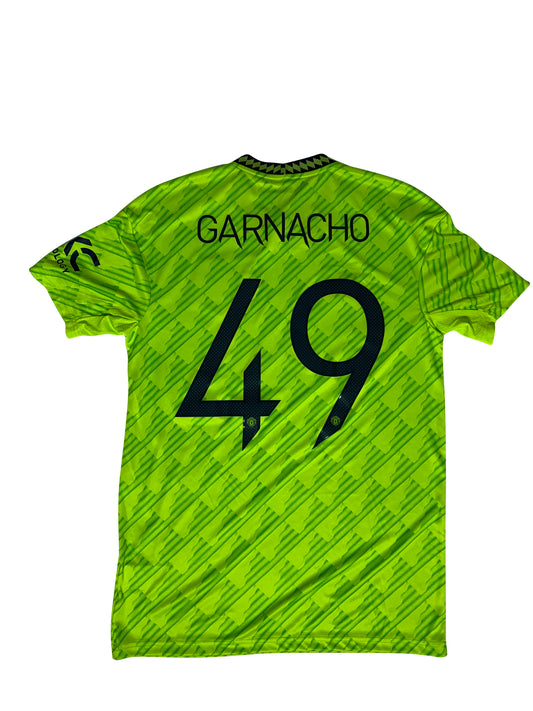 Alejandro Garnacho Manchester United 2022-23 Tredjetrøje Str. M