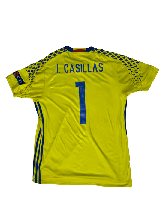 Iker Casillas Spain 2016 Goalkeeper Udebanetrøje – Str. L