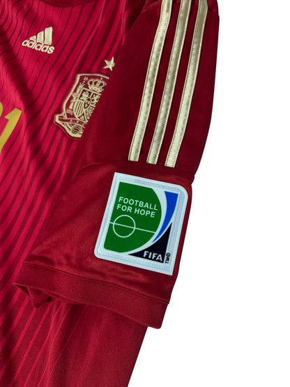 David Silva Spain 2014 Hjemmebanetrøje – Str. XXL