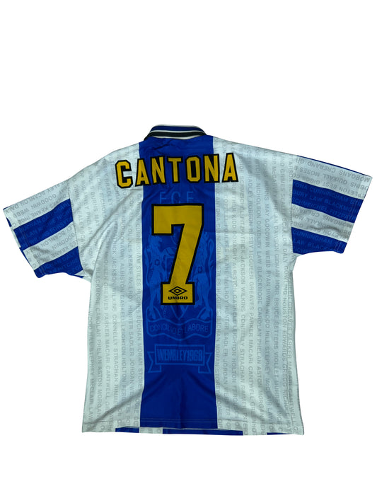Éric Cantona Manchester United 1994-96 Tredjetrøje Str. M