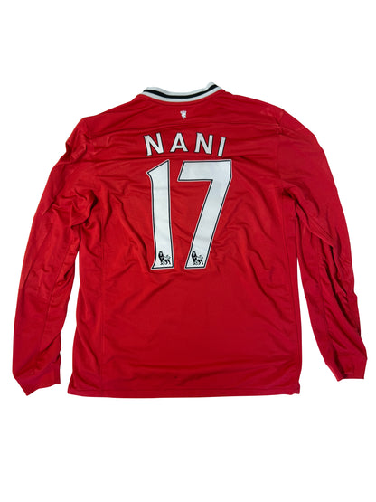 Nani Manchester United 2011/12 Hjemmetrøje (Langærmet) – Str. L