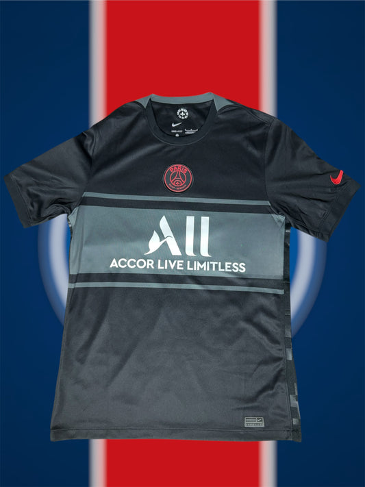 Lionel Messi Paris Saint-Germain 2021-22 Tredjetrøje Str. L (Ligue 1 Patch)