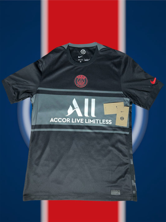 Lionel Messi Paris Saint-Germain 2021-22 Tredjetrøje (Ligue 1 Patch)