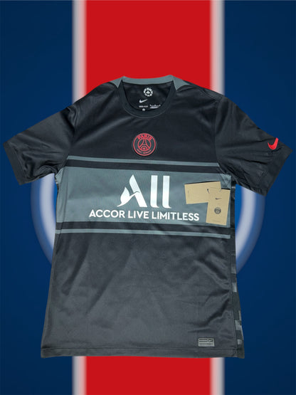 Lionel Messi Paris Saint-Germain 2021-22 Tredjetrøje (Ligue 1 Patch)