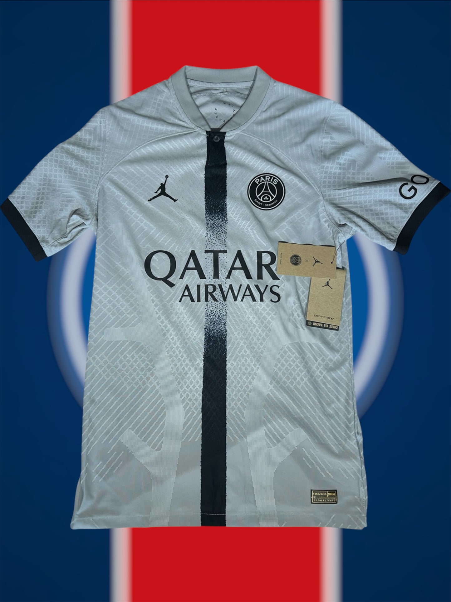 Marquinhos Paris Saint-Germain 2022-23 Udebanetrøje Player Version Str. S (Ligue 1 Patch)