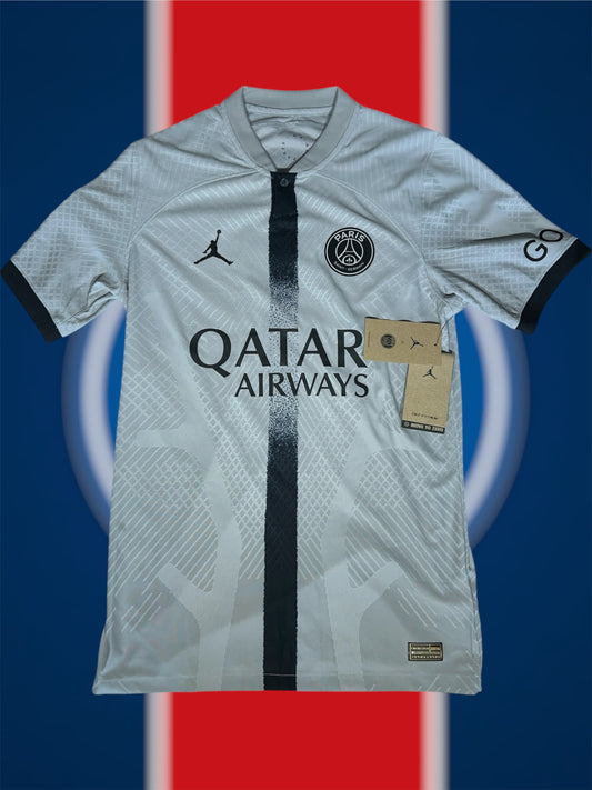 Marquinhos Paris Saint-Germain 2022-23 Udebanetrøje Player Version Str. S (Ligue 1 Patch)