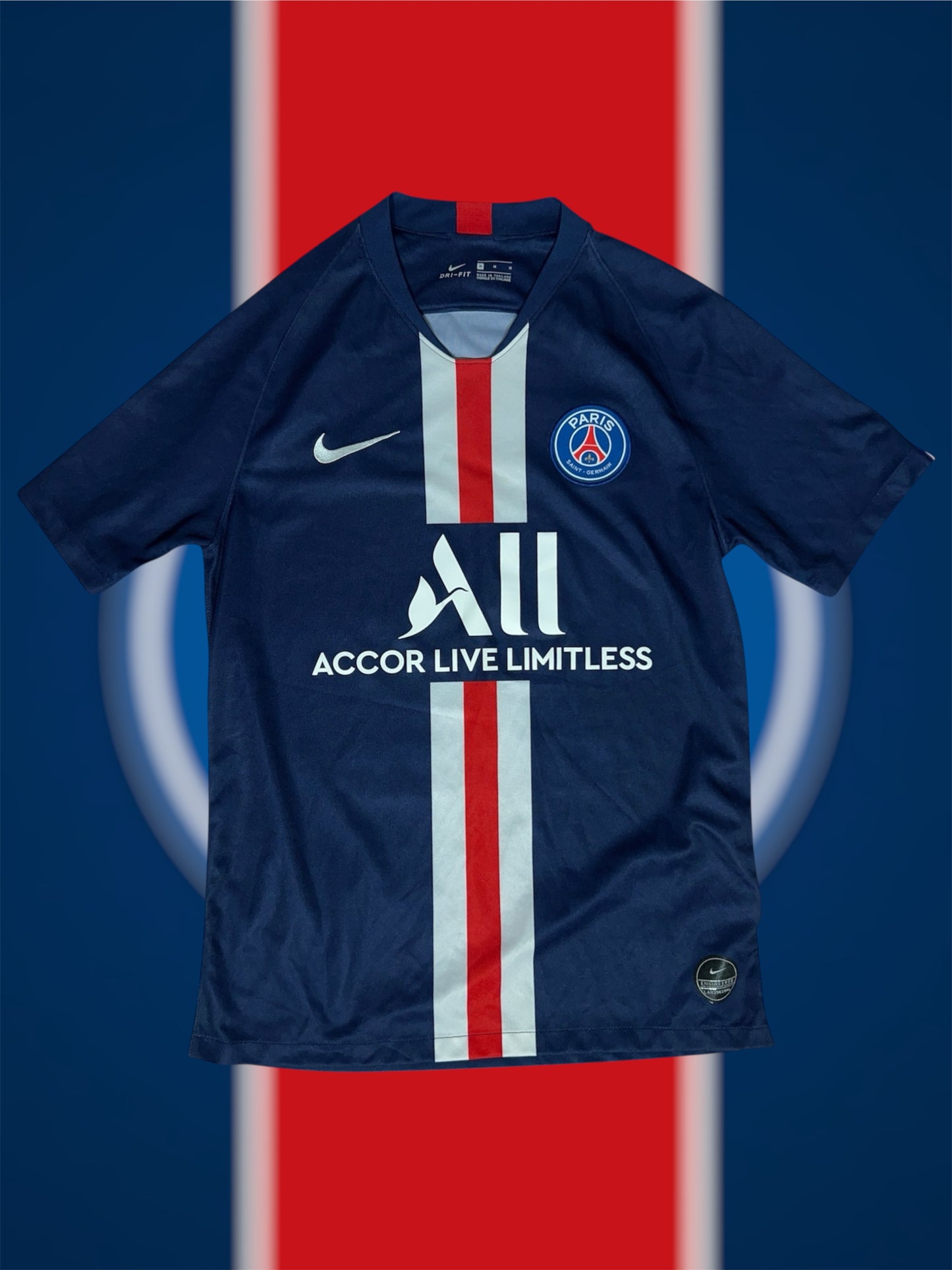 Marquinhos Paris Saint-Germain 2019-20 Hjemmetrøje – Str. M (Ligue 1 Patch)