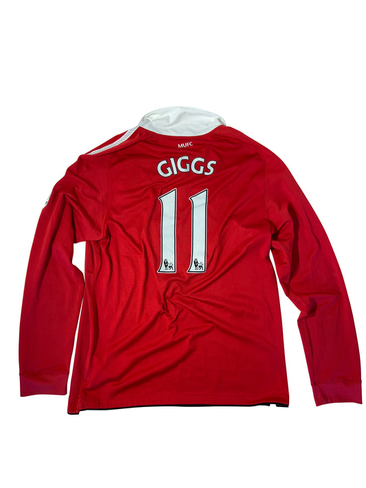 Ryan Giggs Manchester United 2010/11 Hjemmetrøje (Langærmet) – Str. L