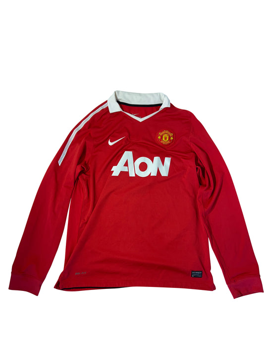 Ryan Giggs Manchester United 2010/11 Hjemmetrøje (Langærmet) – Str. L