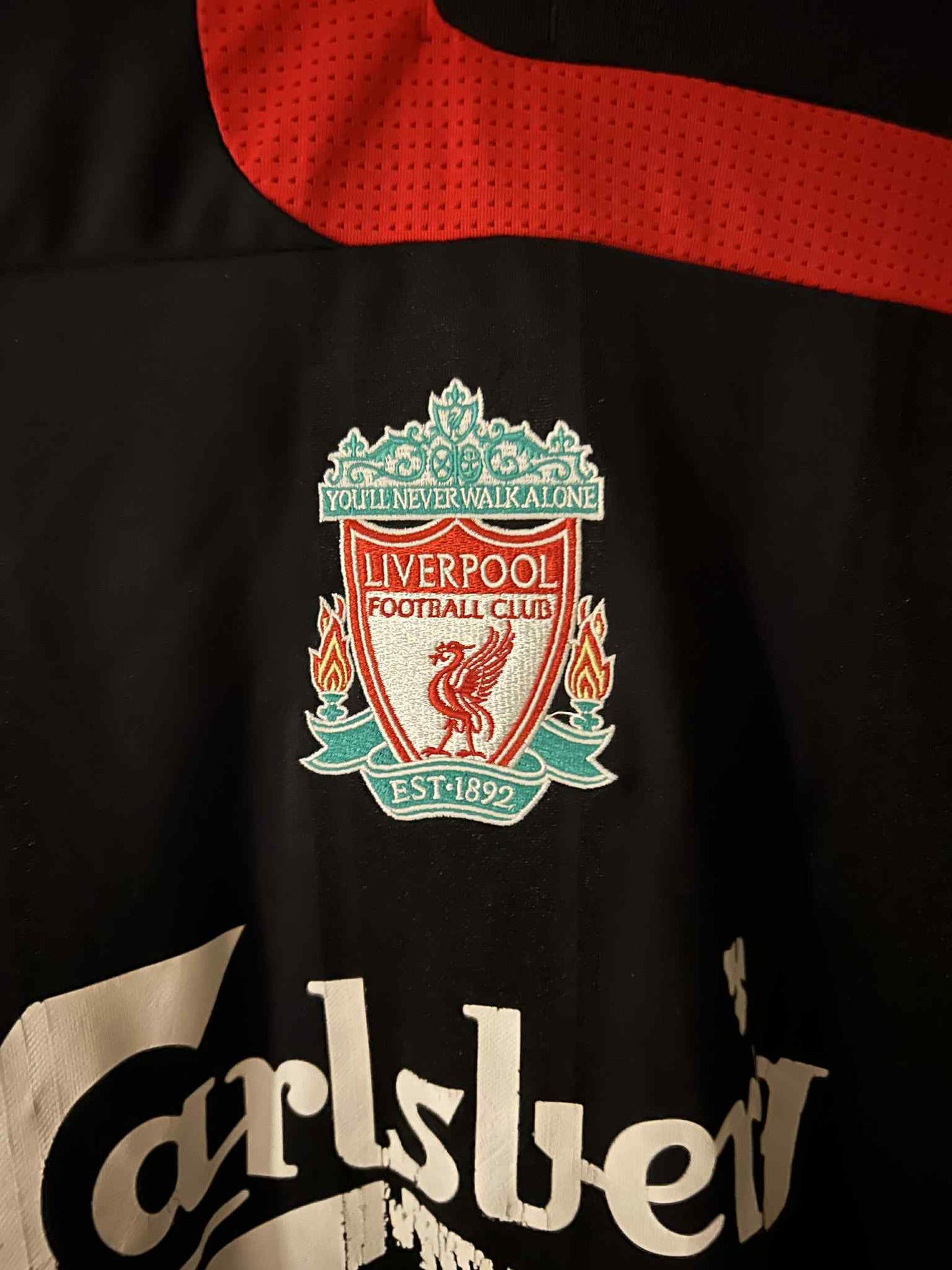 Xabi alonso Liverpool FC 2007-08 tredjetrøje str. L