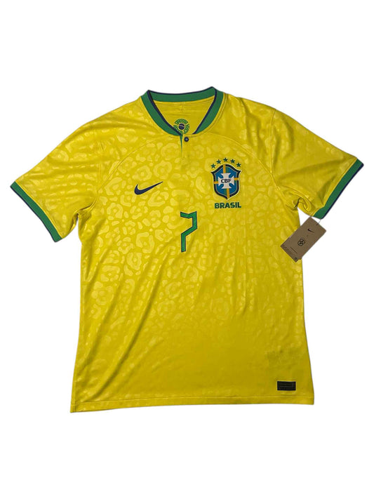 Lucas Paquetá Brasilien 2022 Hjemmebanetrøje - str. L